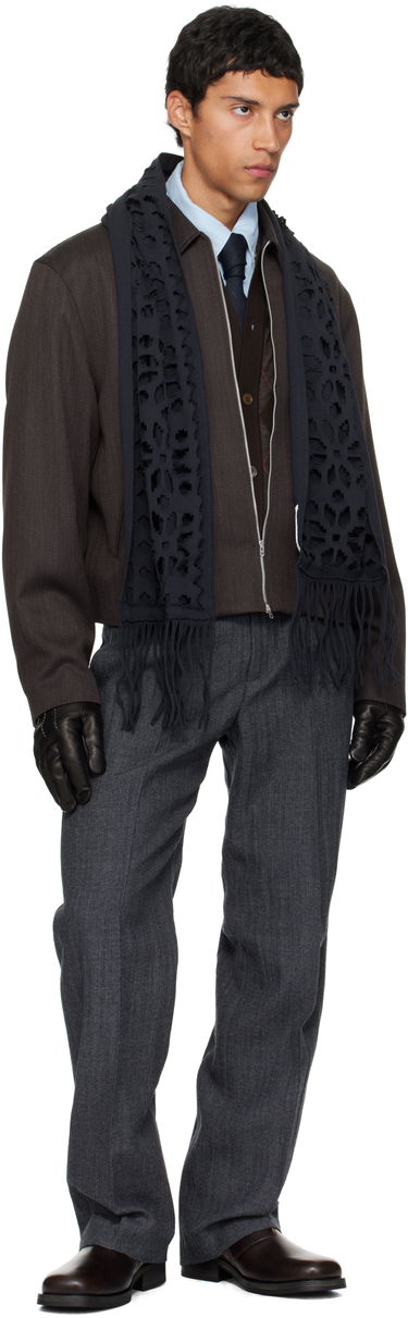 Šala OUR LEGACY Our Legacy Tore Fringed Scarf Črna | A4258TC, 1