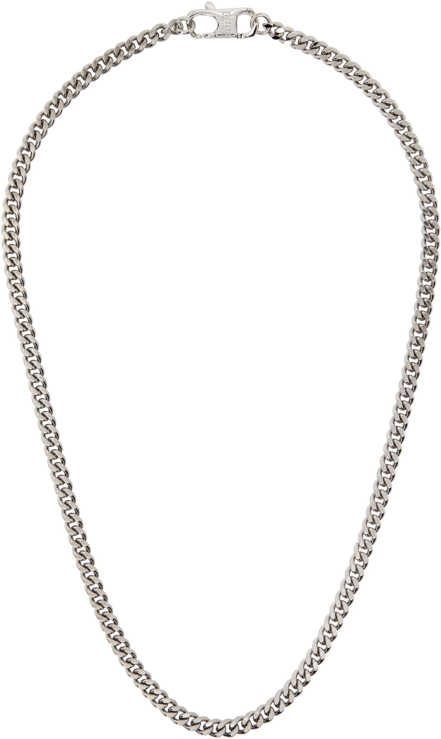Ogrlica Maison Margiela MM6 Maison Margiela Silver-Tone Curb Chain Necklace Kovinski | SM6UU0083 SV0235, 0