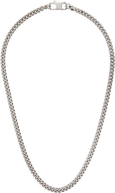 Ogrlica Maison Margiela MM6 Maison Margiela Silver-Tone Curb Chain Necklace Kovinski | SM6UU0083 SV0235, 0