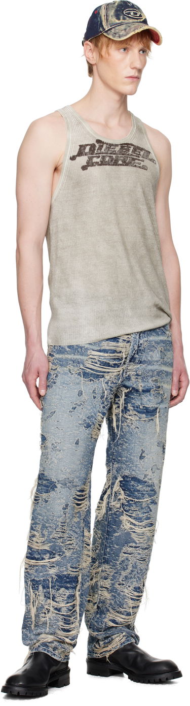 Majica brez rokavov Diesel Diesel K-Rick Graphic Print Tank Top Bež | A16875-0DBCU-7EX, 3