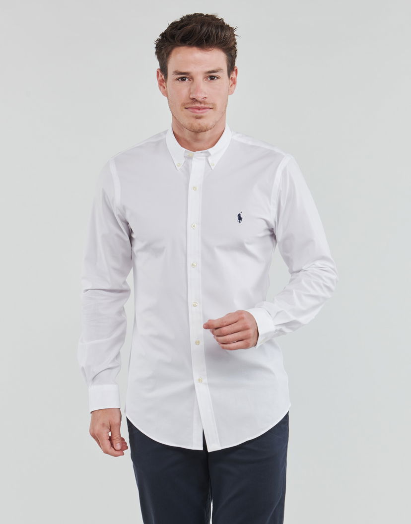 Srajce Polo by Ralph Lauren Long sleeved Shirt Bela | 710928254002=710832480002-NOS