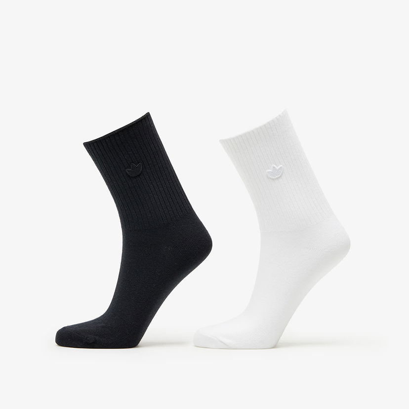 Nogavice adidas Originals Premium Essentials Crew Sock 2-Pack White/ Black Večbarvna | IC8699