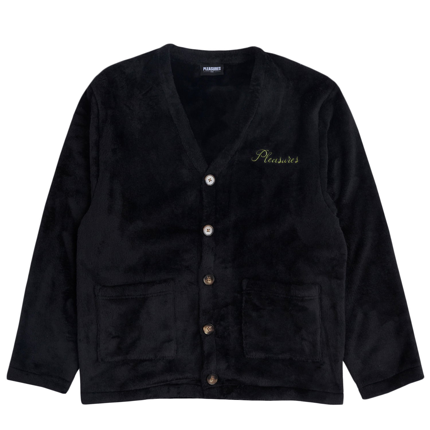 Pleteni pulover Pleasures Snorkel Cardigan Black Črna | P23SP010-BLACK, 0
