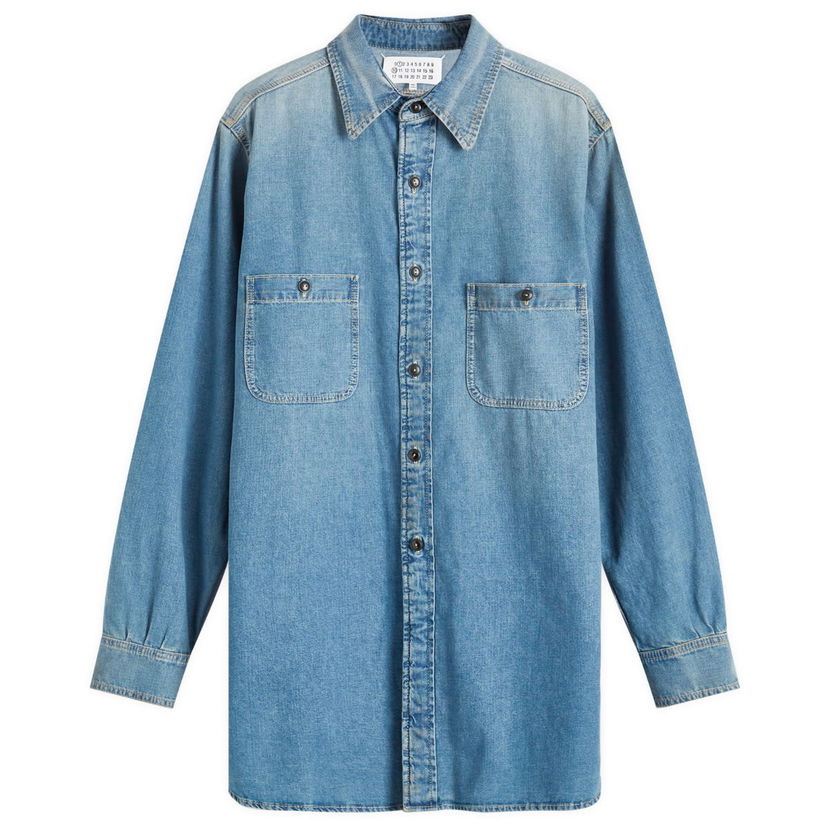 Srajce Maison Margiela Denim Work Shirt Modra | S50DT0042-S30815-966
