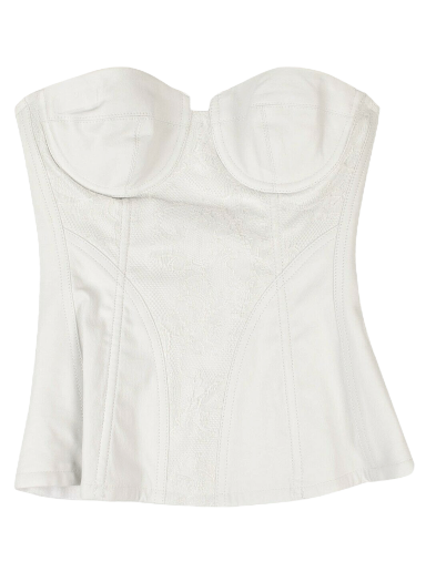 Leather And Lace Corset Top