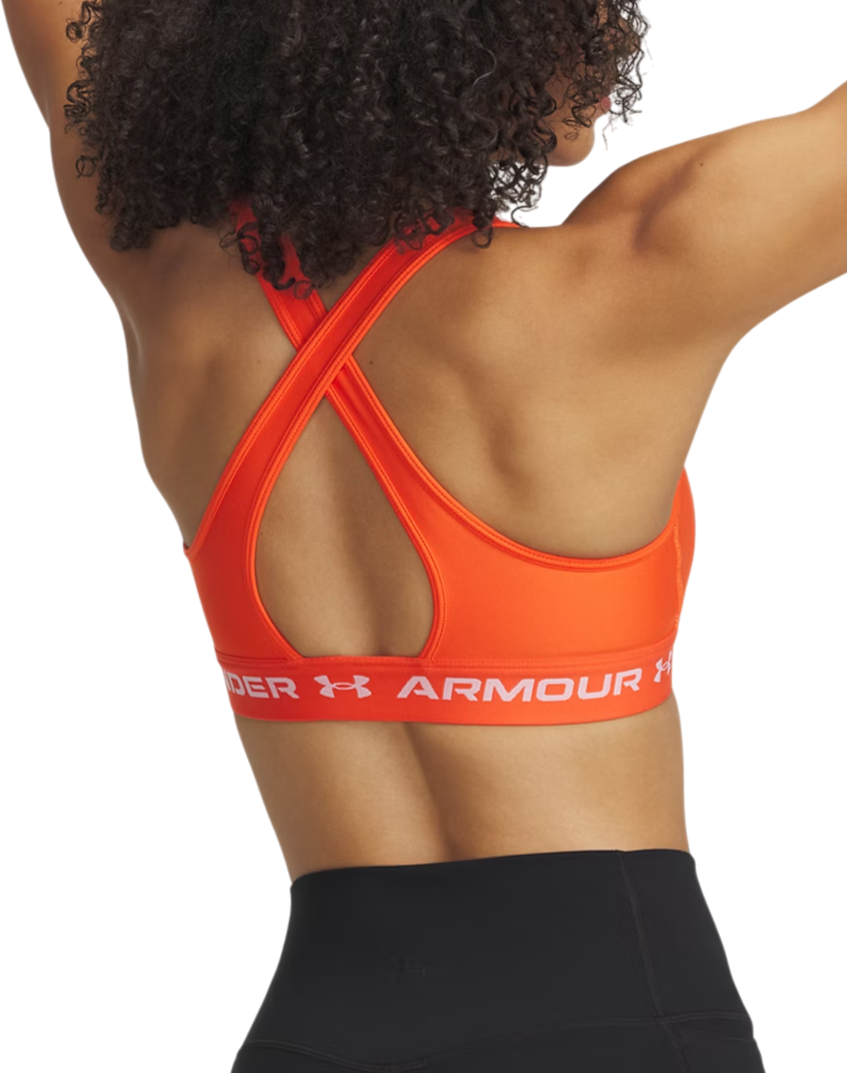 Modrček Under Armour Crossback Mid Sports Bra Oranžna | 1361034-847, 1