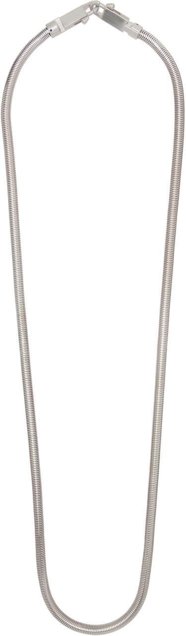 Ogrlica Rick Owens Rick Owens Snake Chain Crossbody Strap Kovinski | RA01E0699 MET, 0
