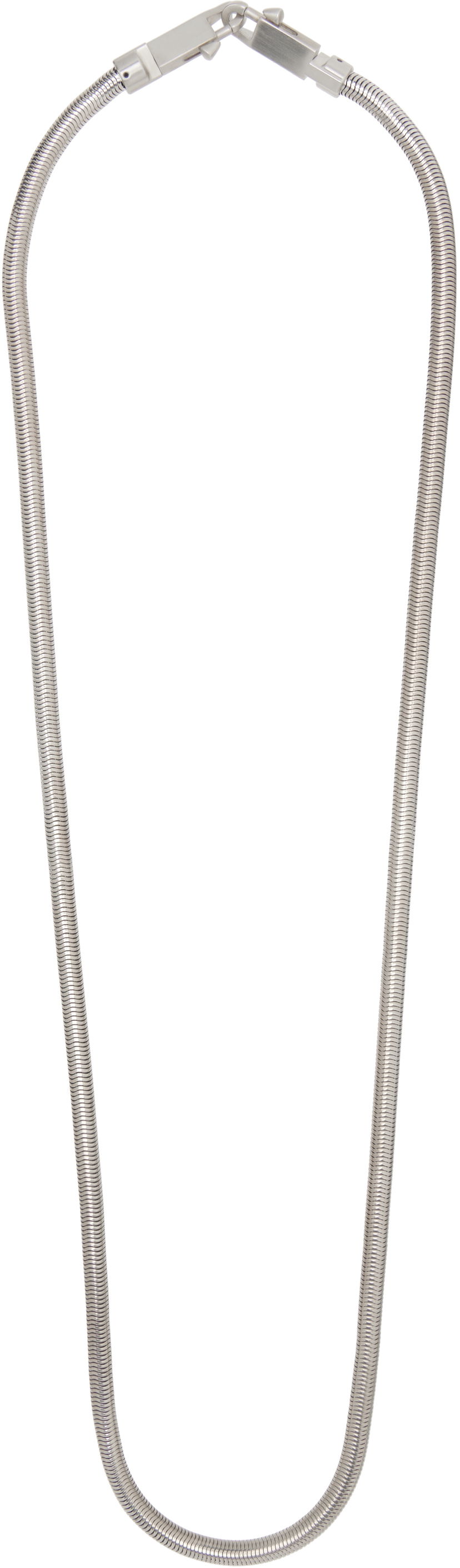 Ogrlica Rick Owens Rick Owens Snake Chain Crossbody Strap Kovinski | RA01E0699 MET