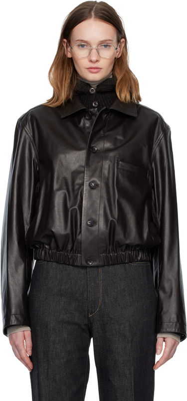 Jakna LEMAIRE Soft Leather Collared Blouson Jacket Rjava | OW1158 LL0146, 0
