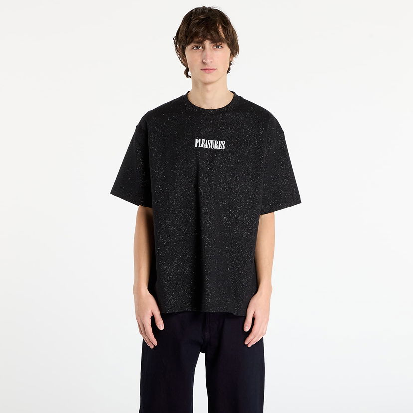 Majica Pleasures Starry Heavyweight T-Shirt Črna | P25F042-BLACK