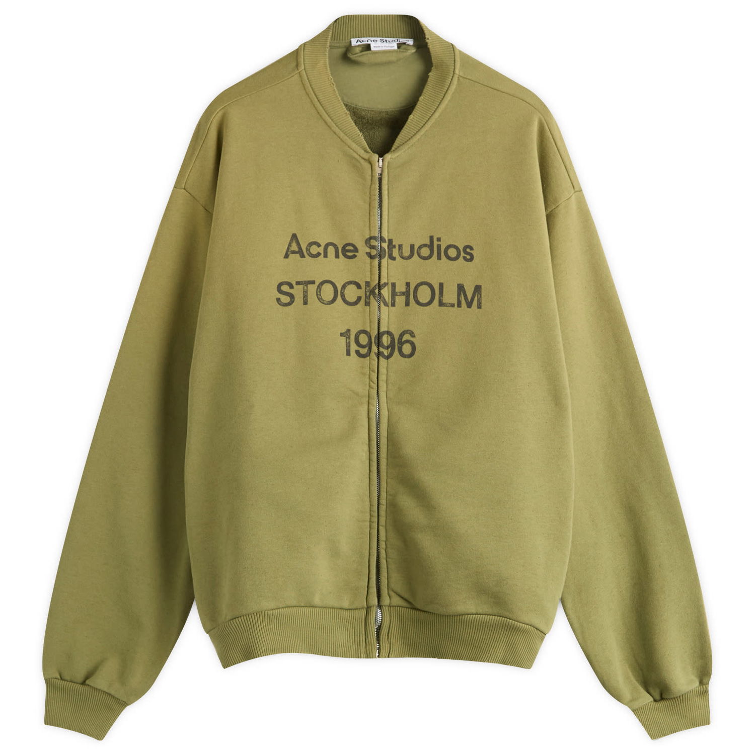 Bomber jakna Acne Studios Men's Fiah U Zip 1996 Bomber Jacket, Size Small Zelena | CI0189-AB7, 0