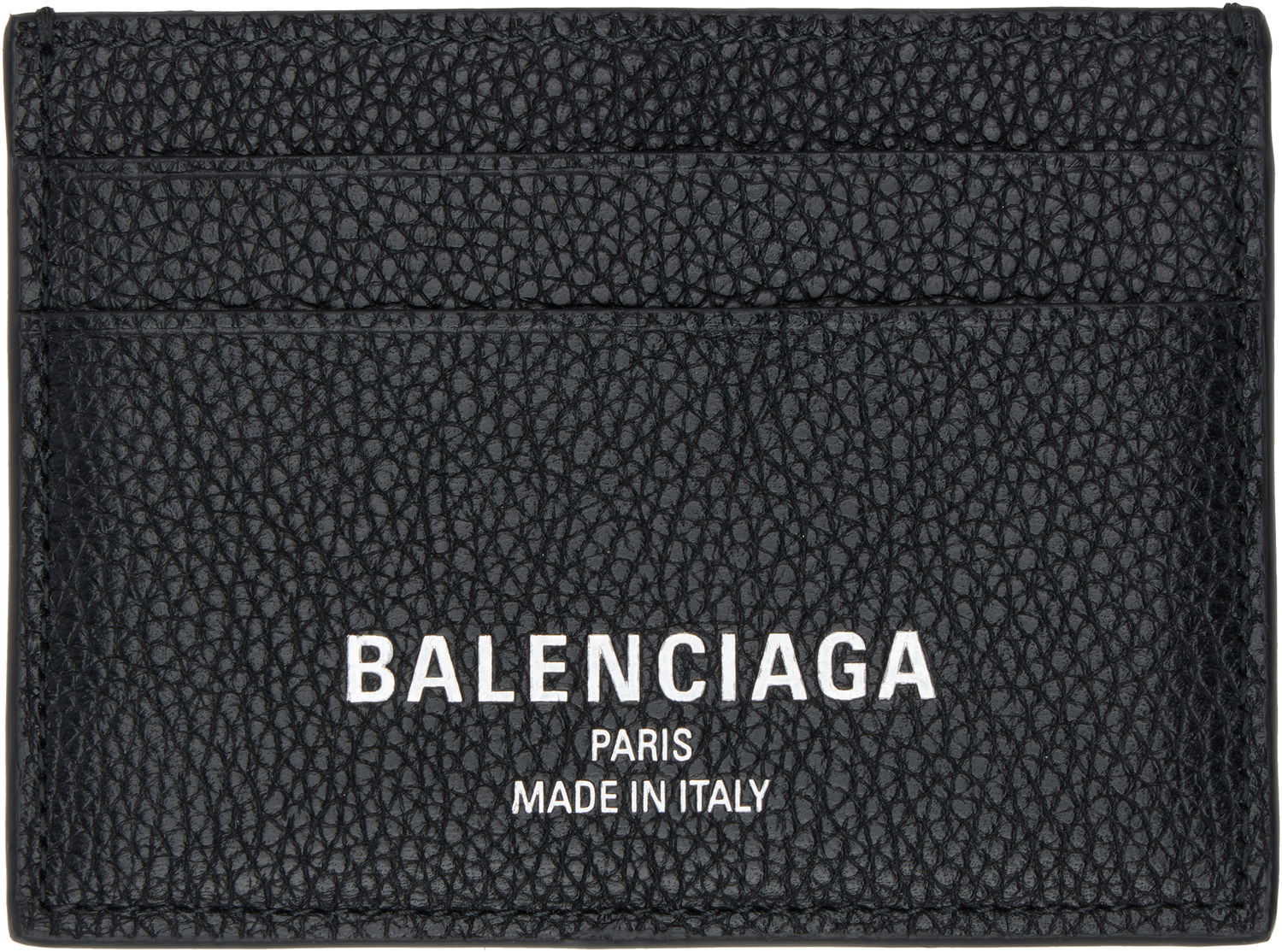 Denarnica Balenciaga Textured Leather Card Holder Črna | 806637 2ABDD, 0