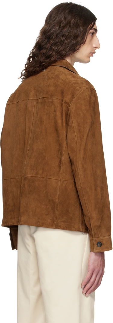 Jakna BOSS Regular-Fit Suede Jacket Rjava | 50543204, 3