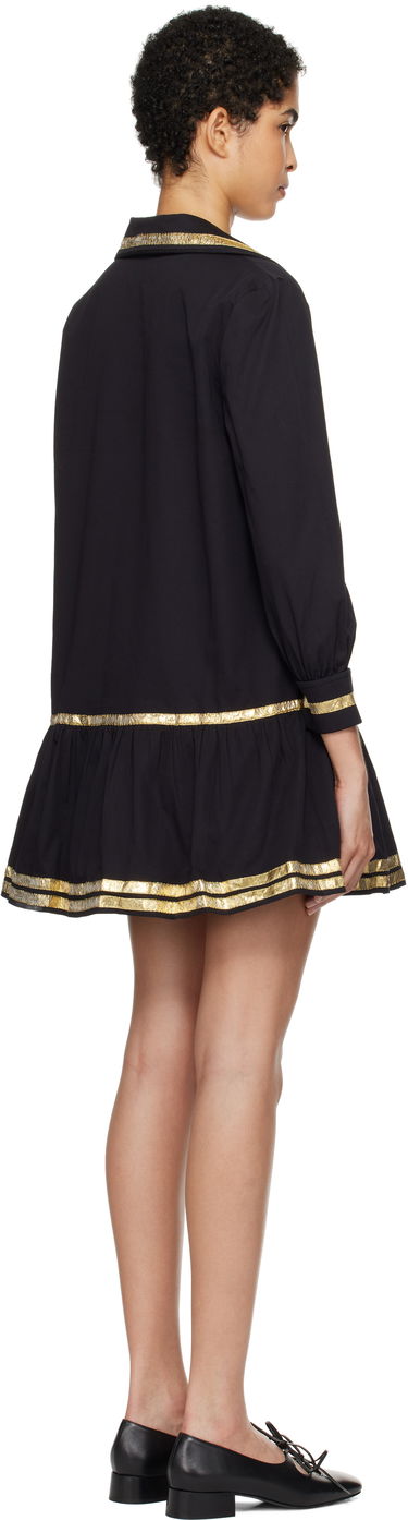 Obleke Bode Bode Tinsel Tape Minidress Črna | WRF24DR015, 2