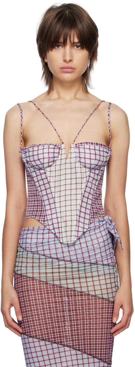 Obleke Miaou Miaou Hannah Jewett Apex Corset Top Lila | 7046TAFBRS