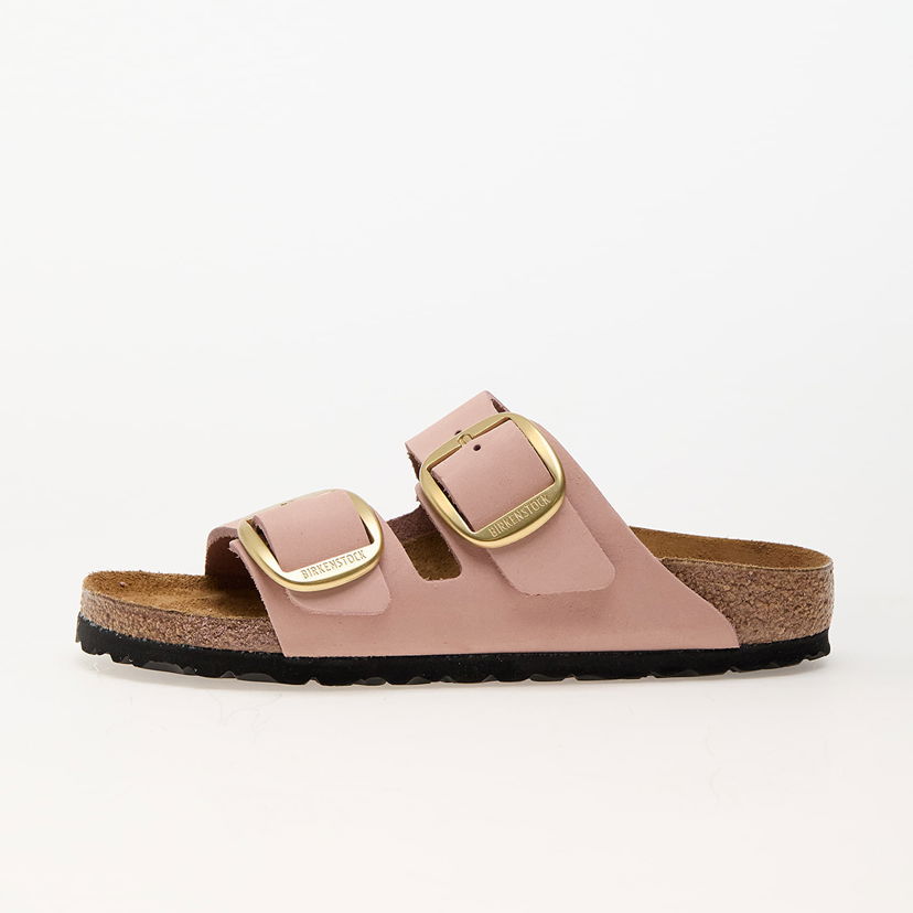 Superge in čevlji Birkenstock Arizona Big Buckle Nubuck Leather Soft Pink Roza | 1026583