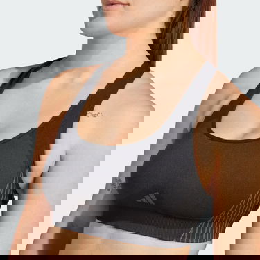 Modrček adidas Performance Aeroknit Light-Support Bra Črna | IQ3375, 4