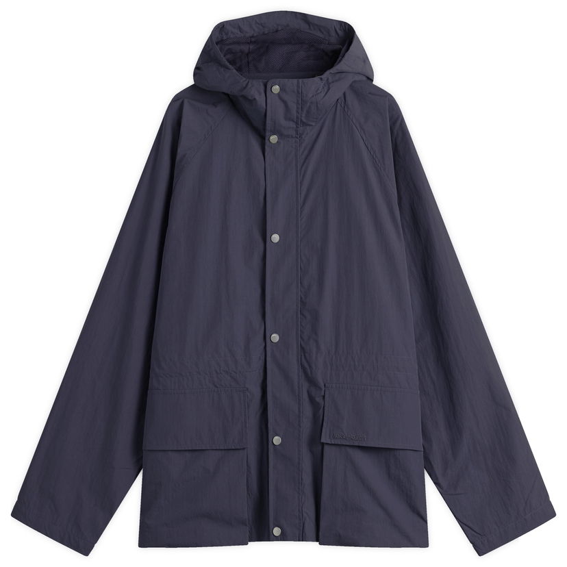 Dežni plašč NORSE PROJECTS Herluf Tech Poplin Jacket Mornarica | N55-0625-7004