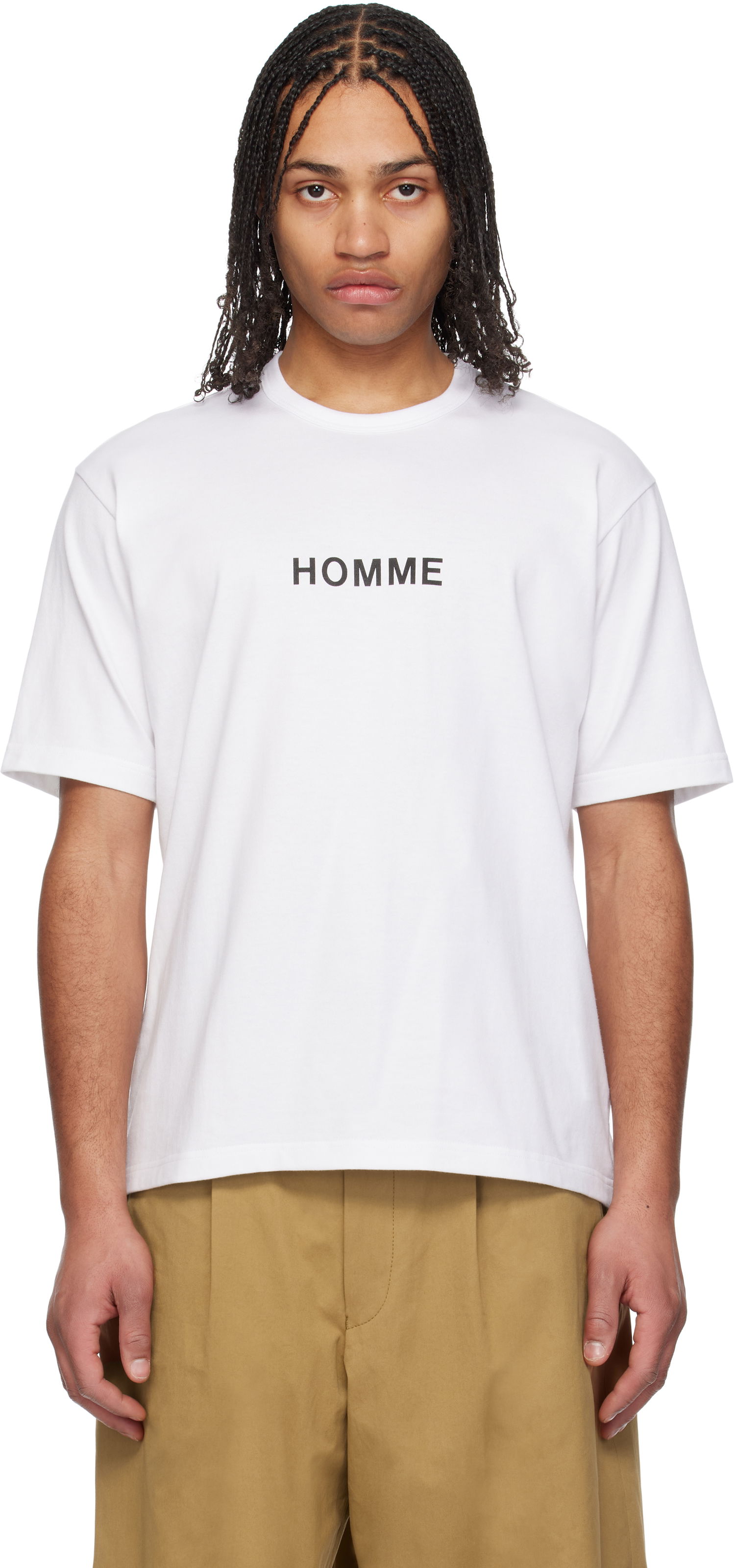Majica Comme des Garçons Homme Logo T-Shirt Bela | HO-T103-051, 0