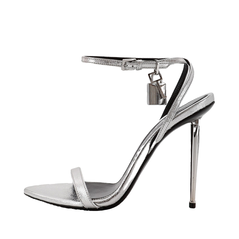 Superge in čevlji Tom Ford Metallic Leather Padlock Stiletto Sandals Kovinski | W2272LSP014S1G004