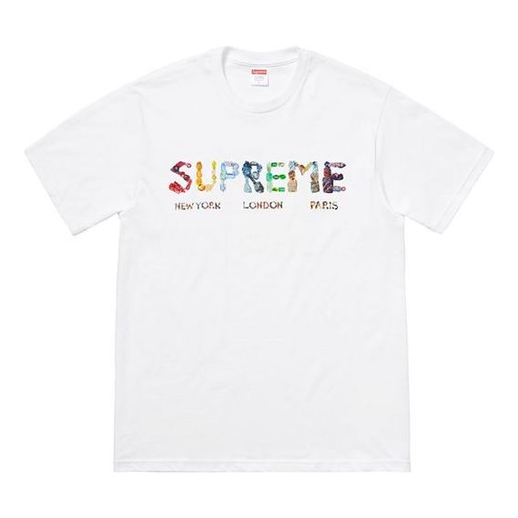 Majica Supreme Alphabet Logo Short Sleeve T-Shirt Bela | SUP-SS18-479