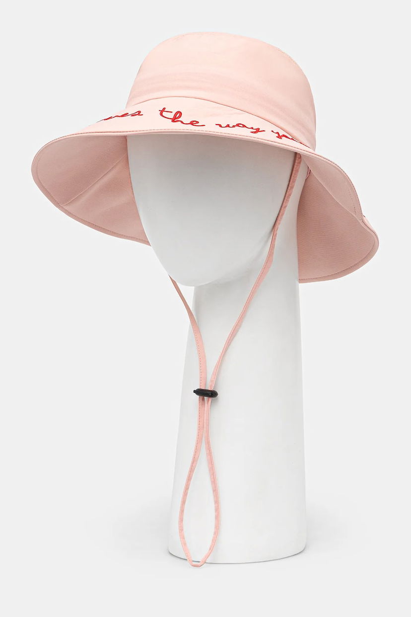 Klobuk Fiorucci Fiorucci Embroidered Bucket Hat Roza | U01FPAHA136NY01PN02