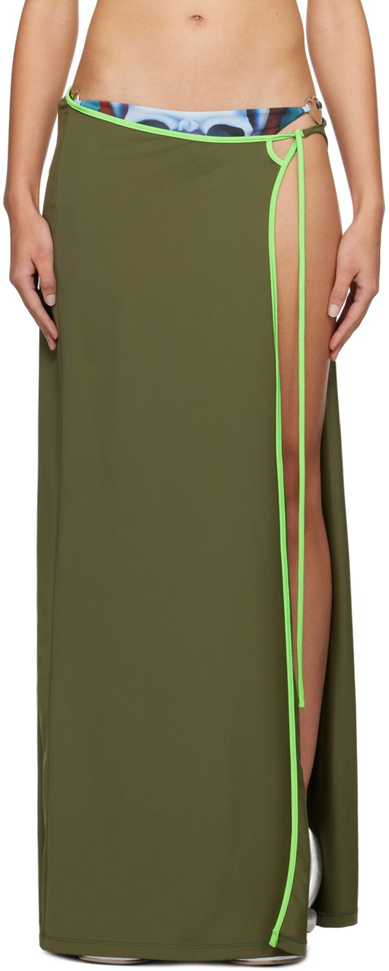 Krila Ottolinger Ottolinger Wrap Maxi Skirt Zelena | 501003