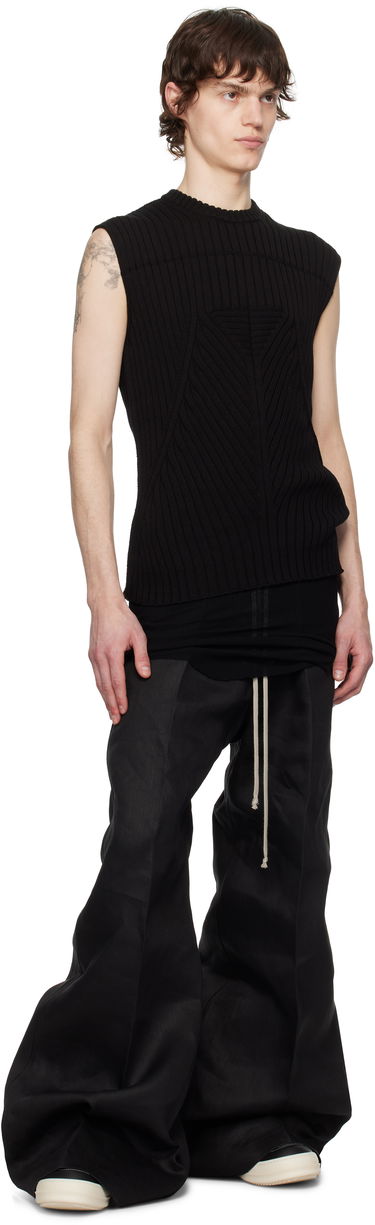 Pleteni pulover Rick Owens Rick Owens Hollywood Knit Vest Črna | RU01E5662 KEC, 3