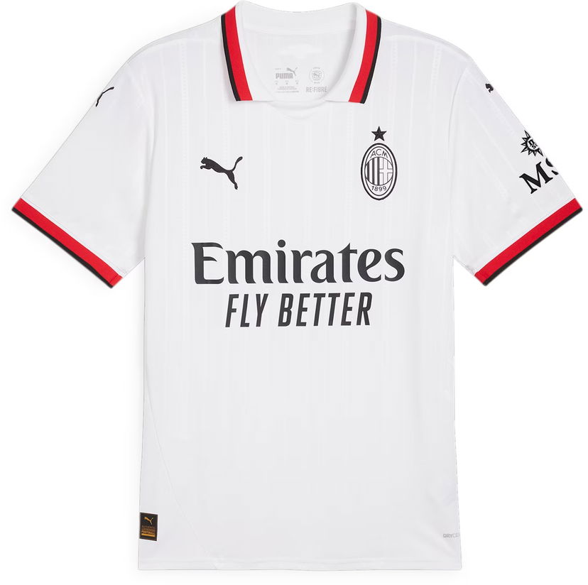 Dres Puma AC Milan Away Jersey Replica 2024/25 Bela | 775015-02