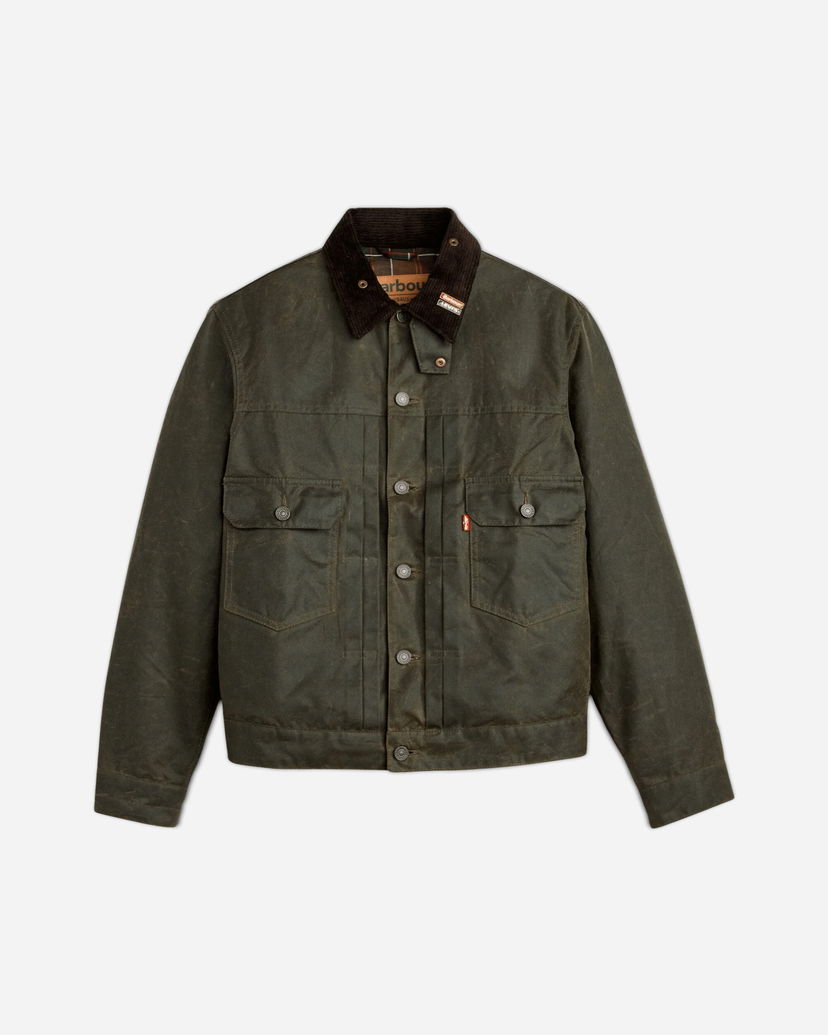 Jakna Levi's Type II Waxed Trucker Jacket Zelena | 008GN00050 001
