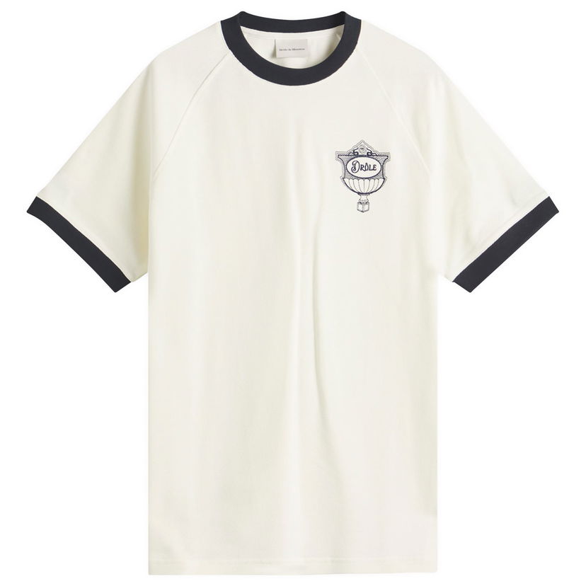 Majica Drôle de Monsieur Drole Cup Piqué T-Shirt, Size Large Bela | G-TS251-CO162-OW