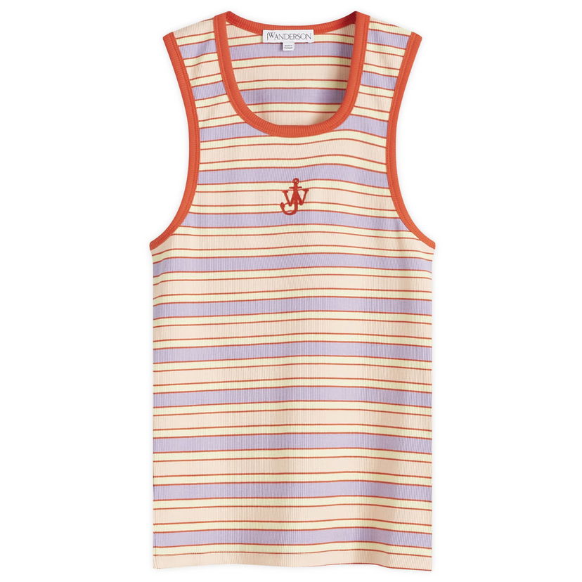Majica brez rokavov JW Anderson Striped Contrast Trim Vest Večbarvna | JO0263-PG1725-398