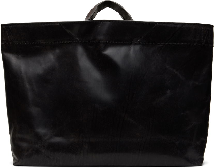 Tote bag OUR LEGACY Our Legacy Oblong Leather Tote Črna | A2258TV