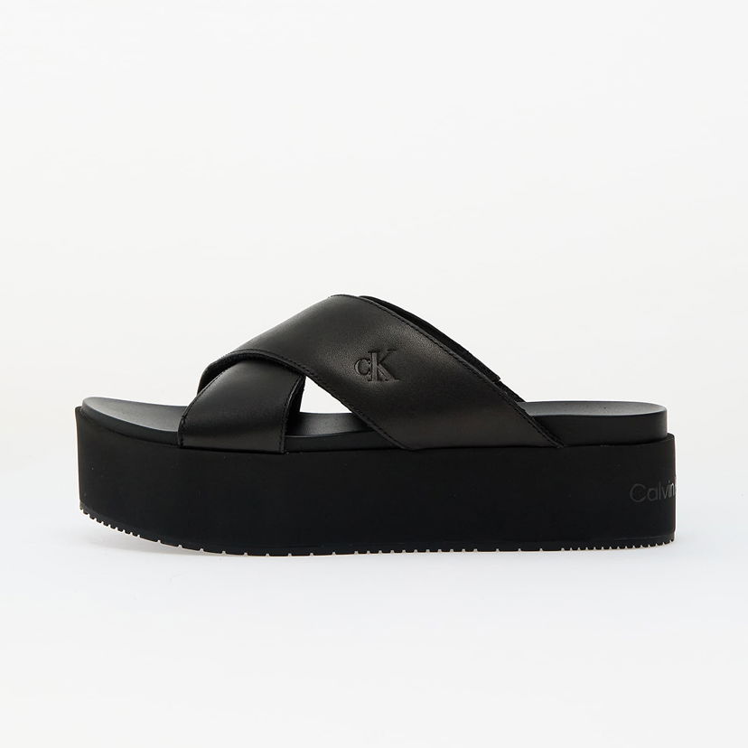 Superge in čevlji CALVIN KLEIN Jeans Flatform Cross Mg Uc Black Črna | YW0YW01349 0GT