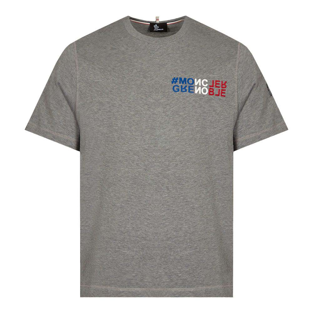 Majica Moncler Grenoble Logo T-Shirt Siva | I20978C000 03 83927 987, 0