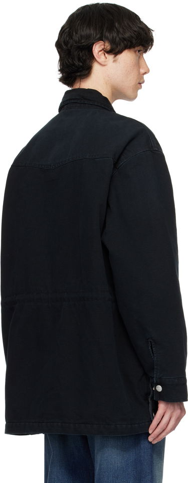 Jakna Carhartt WIP OG Santa Fe Black Coat Črna | I034314-00E.4O, 3