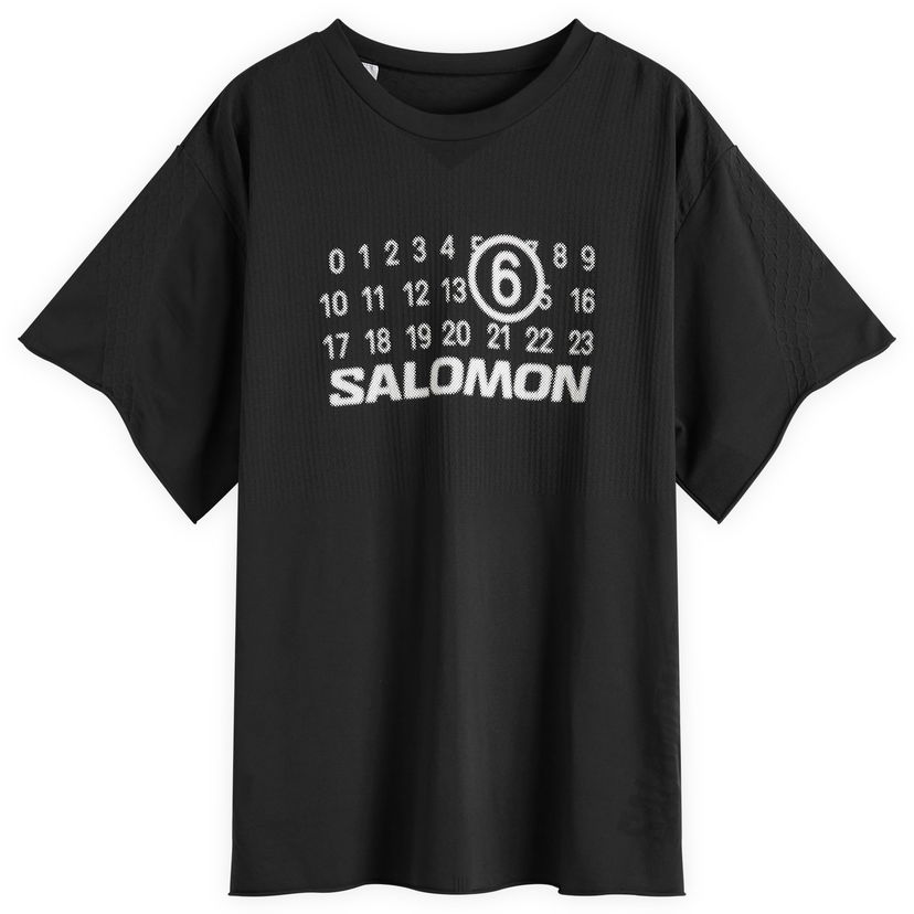 Majica Maison Margiela MM6 Maison Margiela x Salomon Logo T-Shirt, Size Large Črna | S52GC0345M20101900
