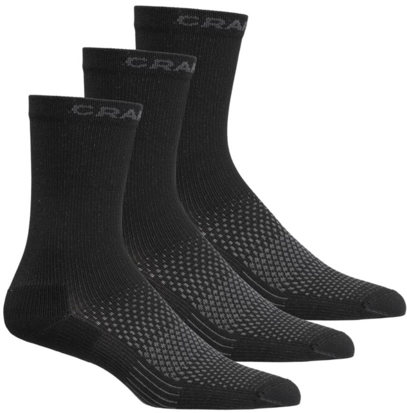 Nogavice Craft Craft Core Dry High 3-Pack Socks Črna | 1915931-999000