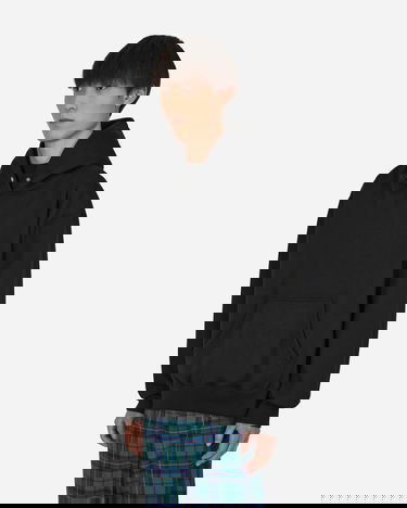 Pulover The Salvages Snap OS Hooded Sweatshirt Črna | SS220320 003, 2