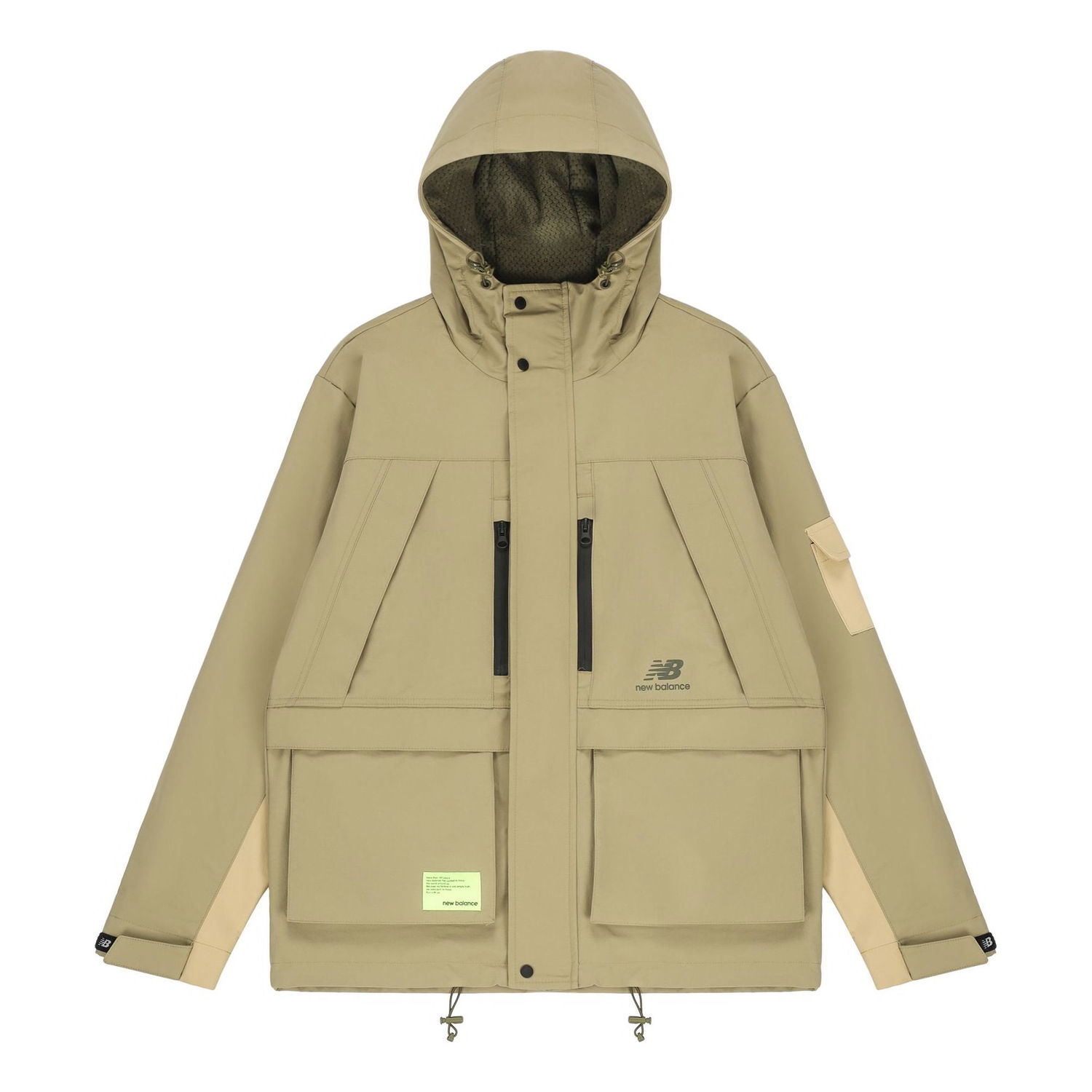 Vetrovka New Balance Men's Woven Hooded Jacket With Multiple Pockets Zelena | AMJ21356-TCO, 0