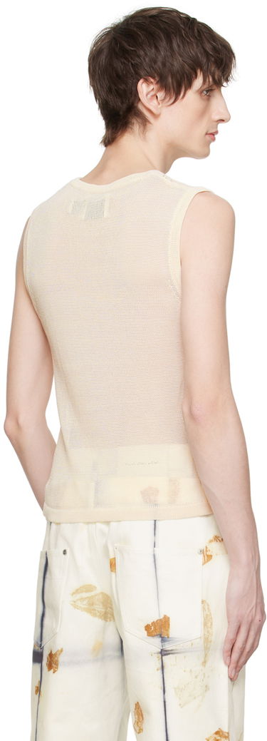Majica brez rokavov Feng Chen Wang Feng Chen Wang Open Knit Tank Top Bež | FUS17KT01W, 2