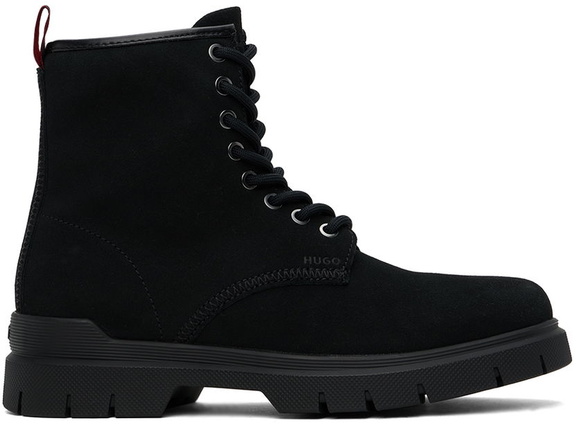 Oblačila BOSS Hugo Embossed Boots Črna | 50522981