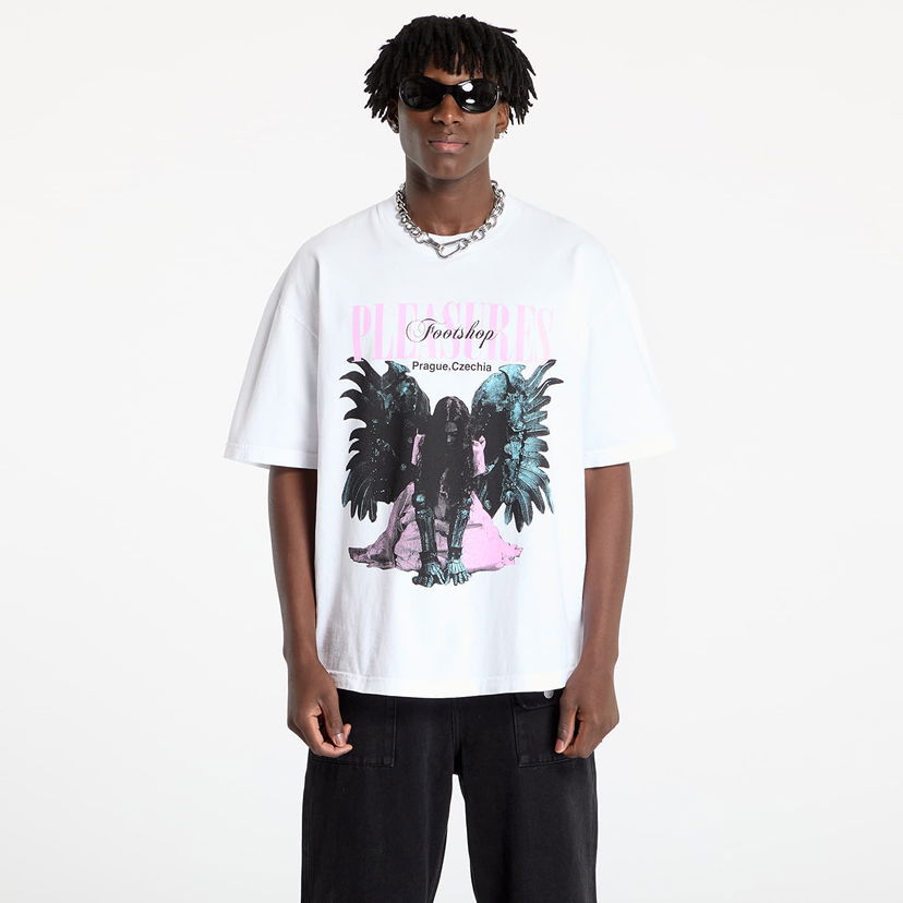 Majica Pleasures FTSHP x Angel Graphic T-Shirt Bela | P24W077 WHITE