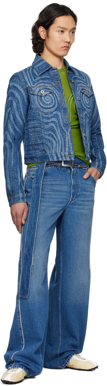 Jakna Jean Paul Gaultier Jean Paul Gaultier Spiral Denim Jacket Modra | 25/34-U-VE114L-D017-5556, 3