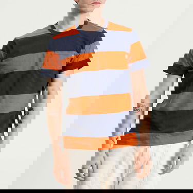 Majica YMC YMC Wild Ones Block Stripe T-Shirt Oranžna | P6ZAM-40, 2