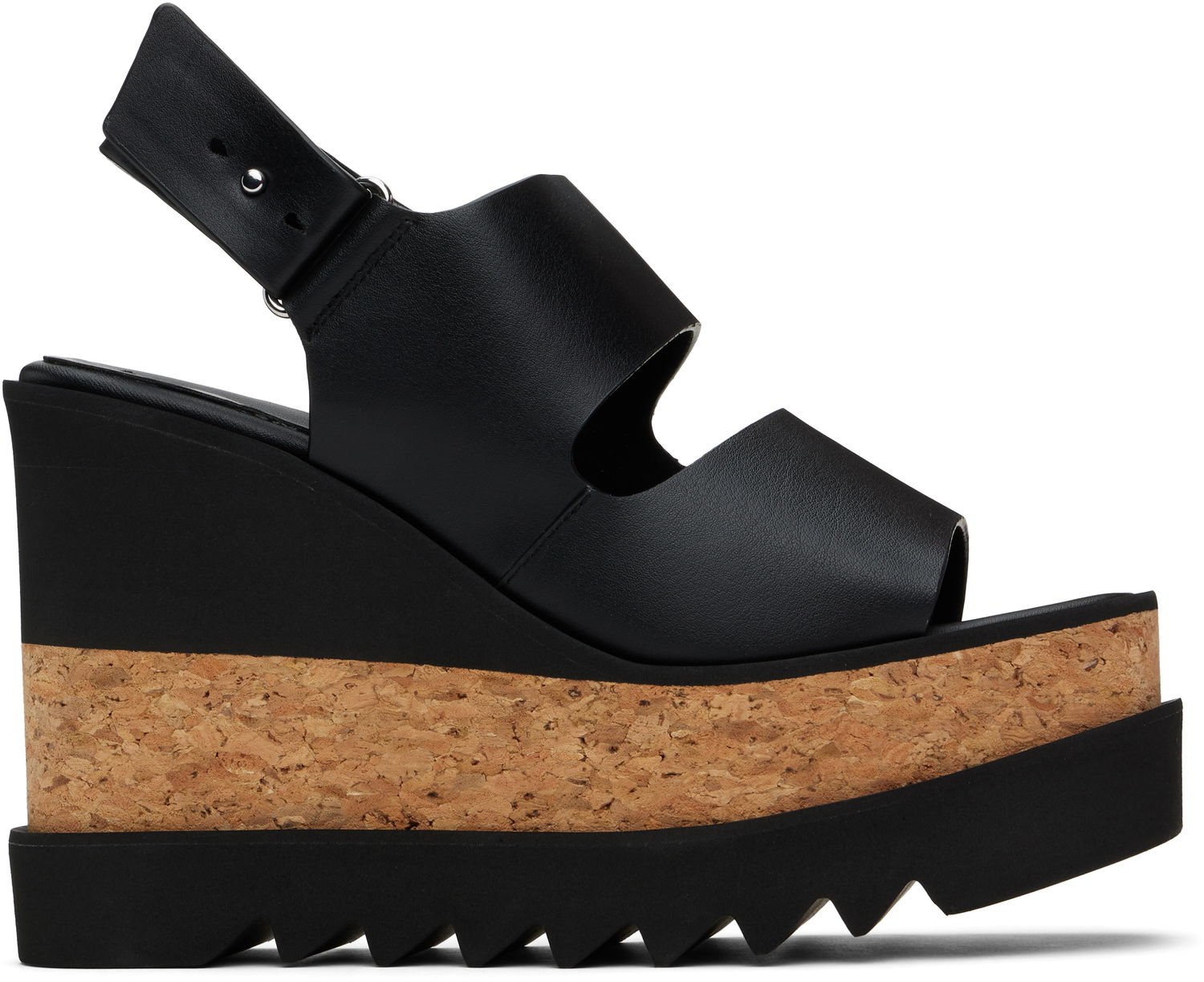 Superge in čevlji Stella McCartney Elyse Alter Mat Platform Wedges Črna | 810392AP00P0, 0