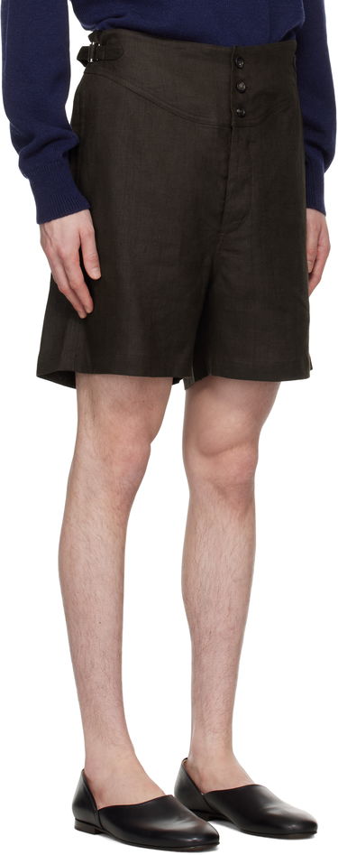 Kratke hlače Bode Bode Linen Cot Shorts Rjava | MRS25BT056, 1