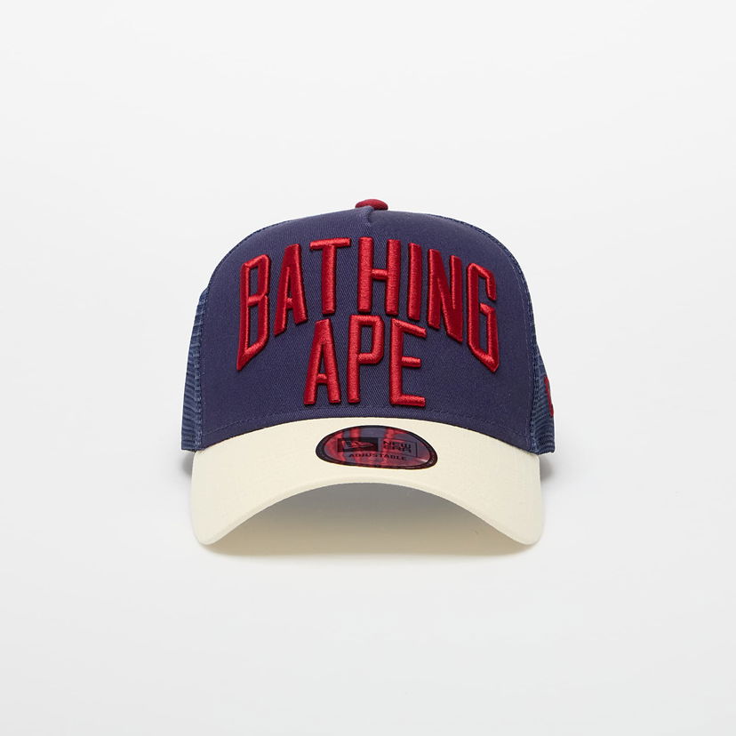 Kapa BAPE A BATHING APE x New Era 9Forty Nyc Logo Cap Navy Mornarica | 001CPL331901CNVY