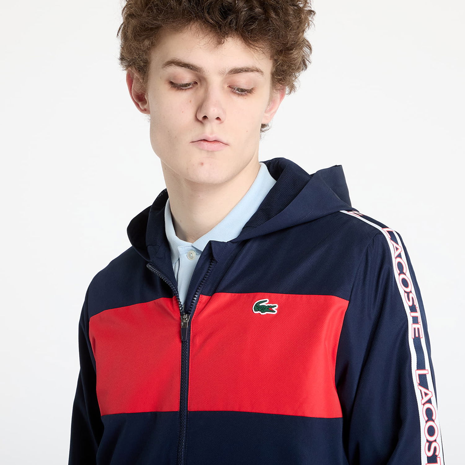 Vetrovka Lacoste Lacoste Diamond Weave Jacket Mornarica | BH8972 C5L, 1
