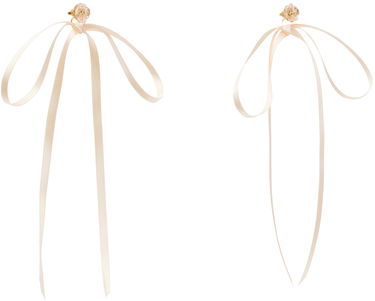 Zatiči Simone Rocha Simone Rocha Bow Ribbon Stud Earrings Rdeča | ERG389 0903, 4
